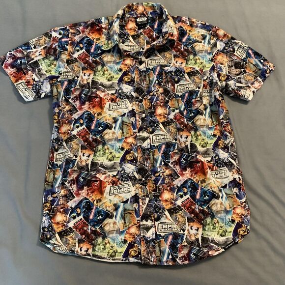 Other - Star Wars Our Universe Shirt Mens Small Multicolor Short Sleeve Button Front
